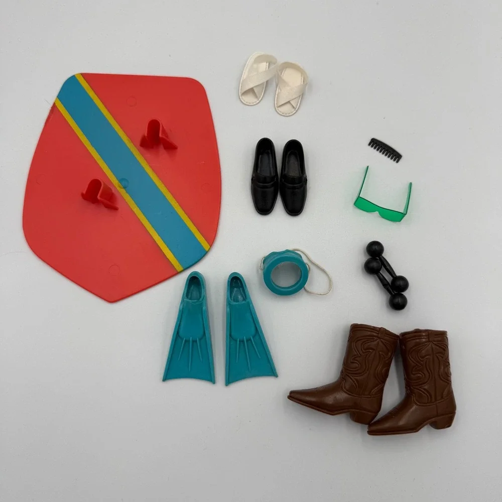 Vintage 1972 Mattel Barbie Ken Brad Fashion Accessories Beach Beat #3384 HTF